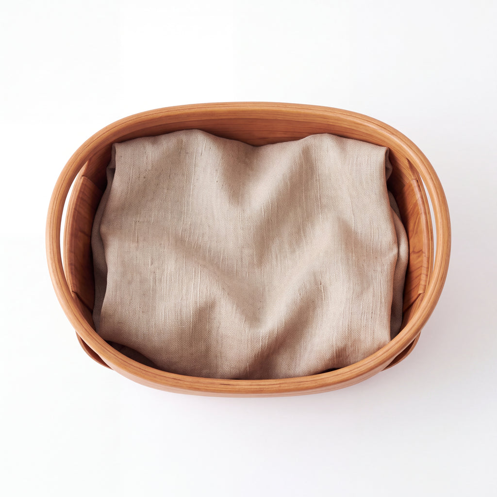 Steam-Bent Wood Carry Basket — Forest Collection
