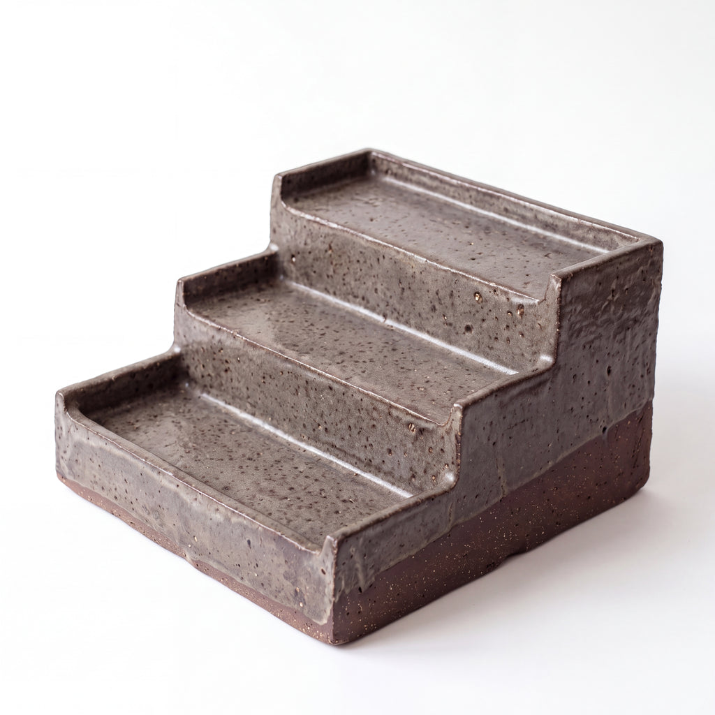Handmade Ceramic Tiered Organizer — Clay Collection