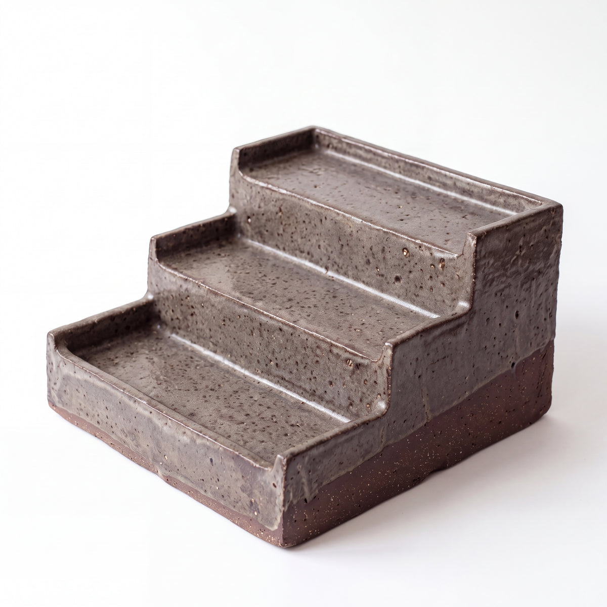 Handmade Ceramic Tiered Organizer — Clay Collection