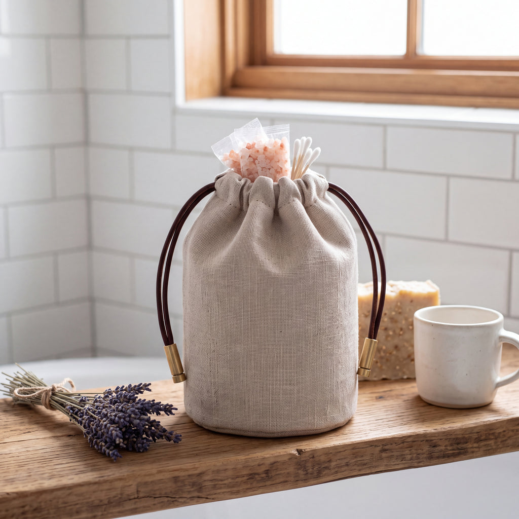 Linen Drawstring Pouch — Soft Living Collection