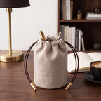 Linen Drawstring Pouch — Soft Living Collection