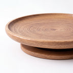 Solid Oak Lathe-Turned Lazy Susan — Forest Collection