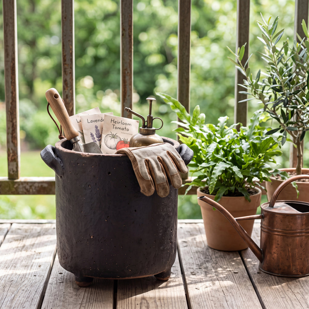 Handmade Ceramic Storage Bucket — Clay Collection