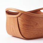 Steam-Bent Wood Carry Basket — Forest Collection