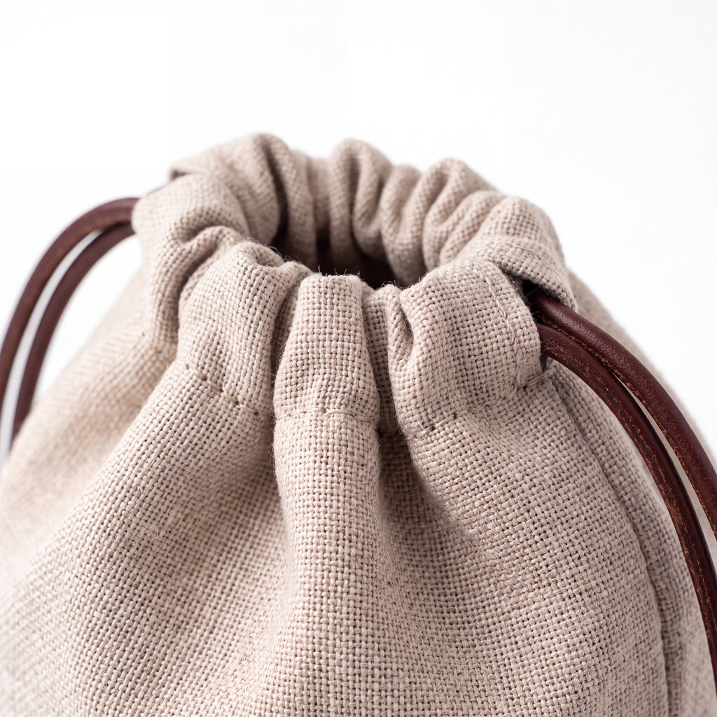 Linen Drawstring Pouch — Soft Living Collection
