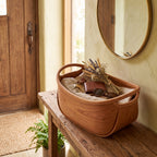 Steam-Bent Wood Carry Basket — Forest Collection