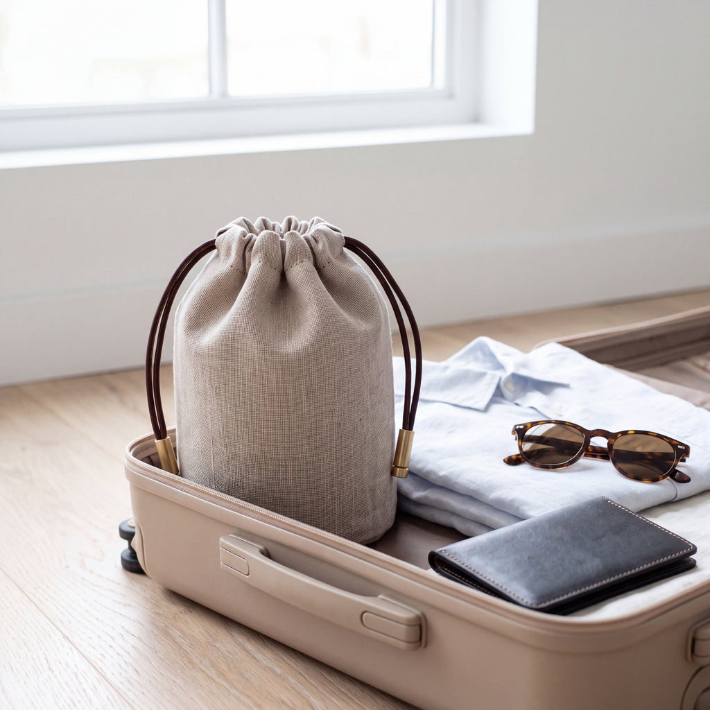 Linen Drawstring Pouch — Soft Living Collection