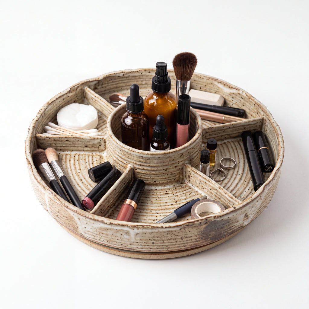 Handmade Ceramic Rotating Organizer — Clay Collection