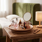 Solid Oak Lathe-Turned Lazy Susan — Forest Collection